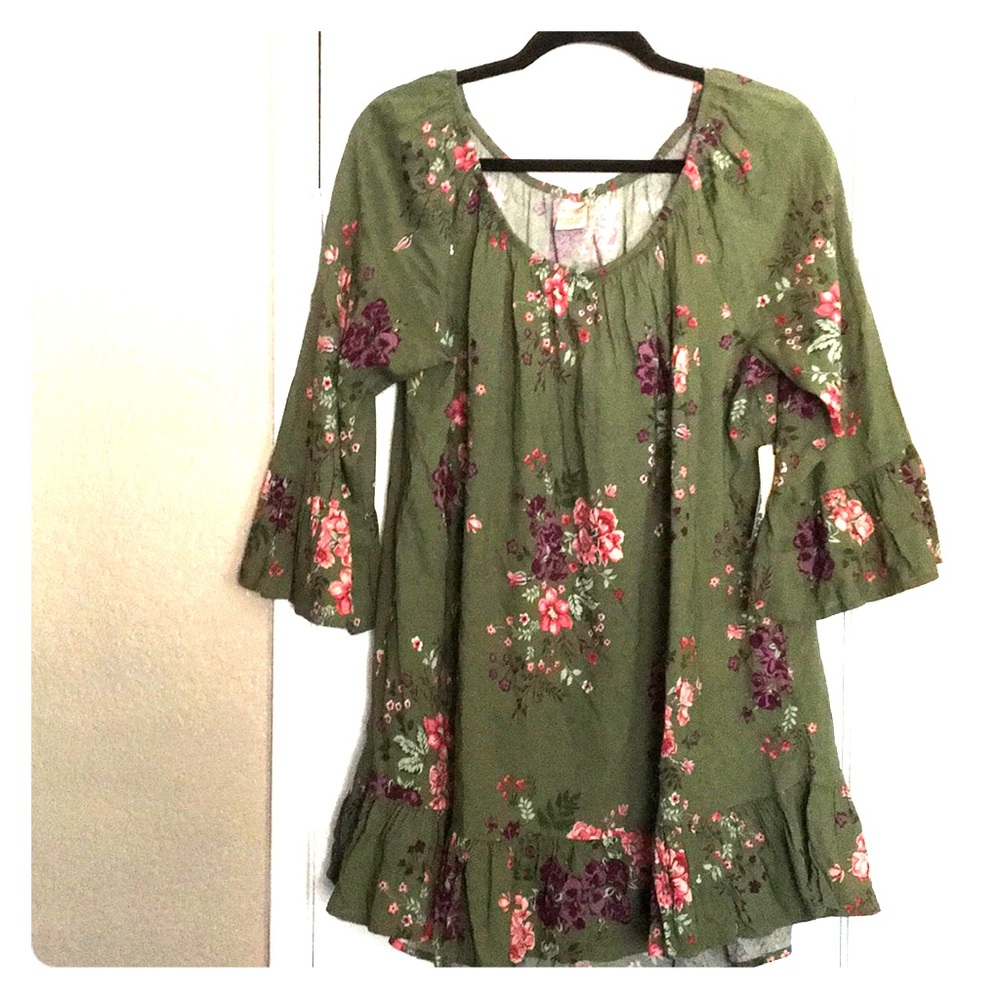 Plus (1X) Peasant Top Terra & Sky